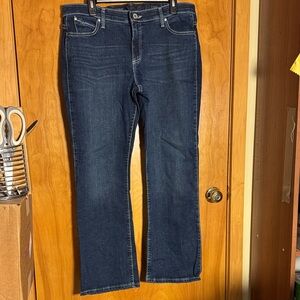 Wrangler Women’s Dark Blue Q-Baby Boot-Cut Jeans